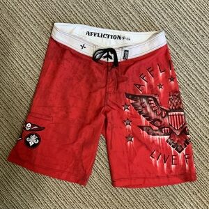 Affliction Men’s Swim Trunks